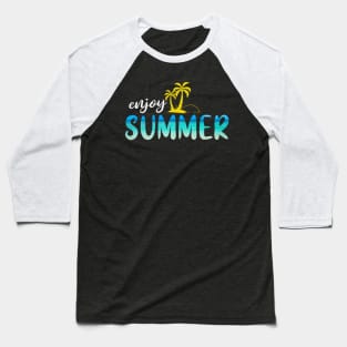 Summer Beach Palm Trees Holiday Baseball T-Shirt